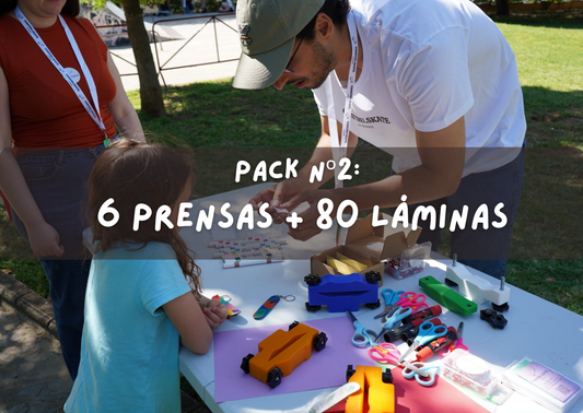 PACK Nº2 - SKATE SCHOOL - 6 PRENSAS y 80 LÁMINAS